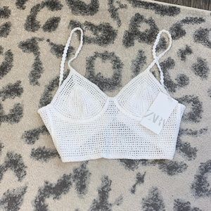 ZARA NWT crochet crop top